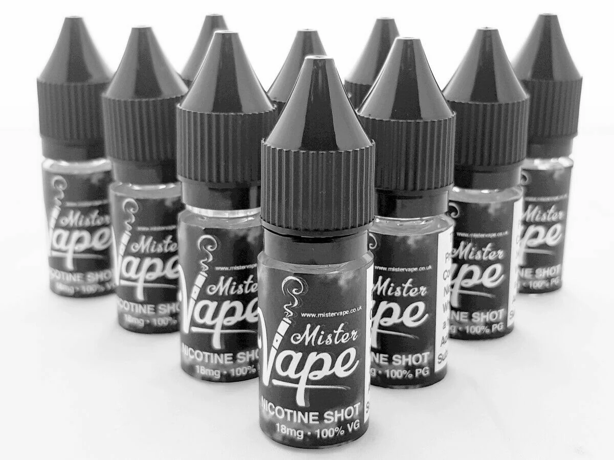 18mg 100% VG Nicotine Shot by Mister Vape