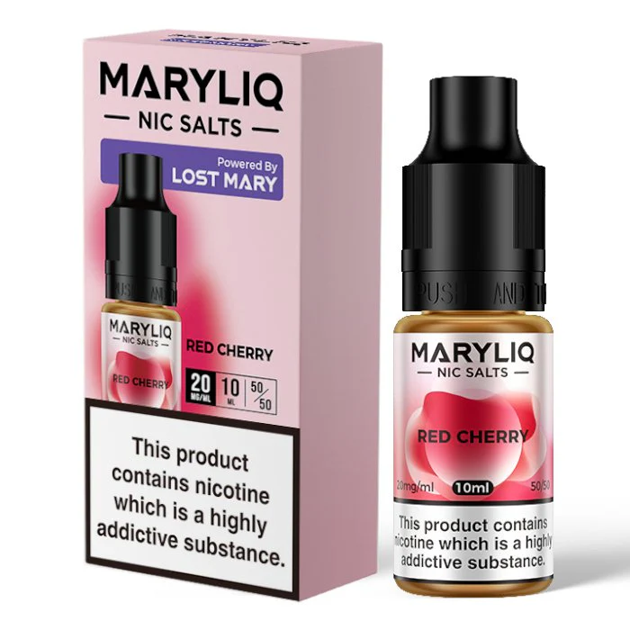 10ml Lost Mary Maryliq Nic Salts 20mg Red Cherry E-Liquid - Clearance