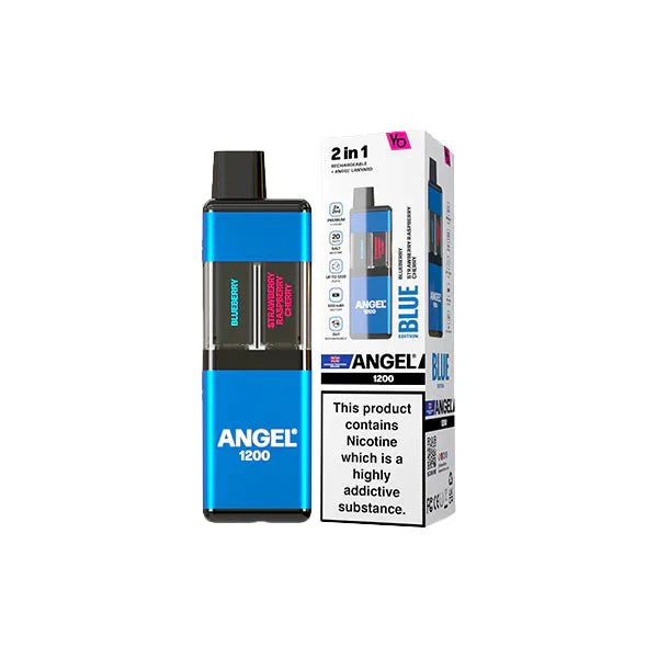 20mg Angel 1200 2in1 By Vapes Bar Dual Prefilled Pod Kit 1200 Puffs - Image 2