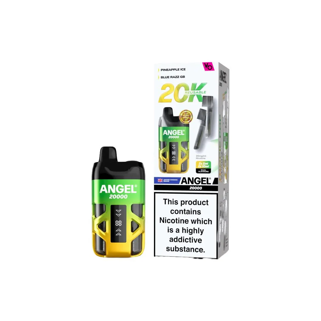 20mg Angel 20000 by Vapes Bars Duel Prefilled Pod Vape Kit 20000 Puffs - Image 19