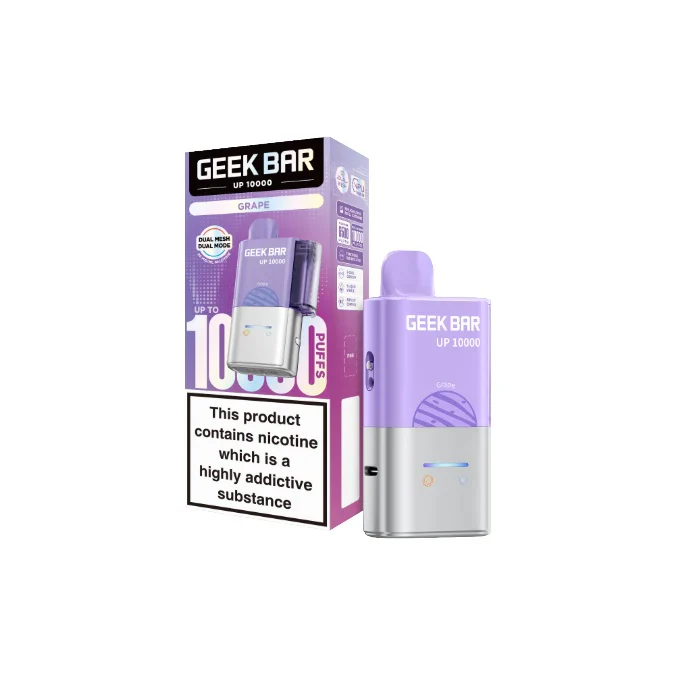 20mg Geek Bar UP 10000 Prefilled Pod Vape Kit - Image 4
