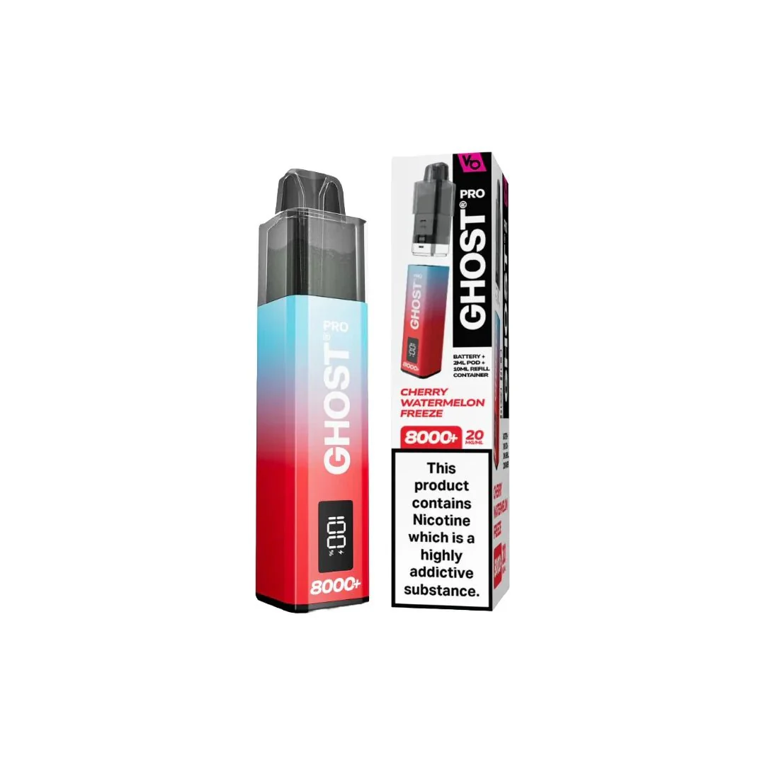 20mg Ghost Pro 8000+ By Vapes Bars Prefilled Pod Vape Kit - Image 11