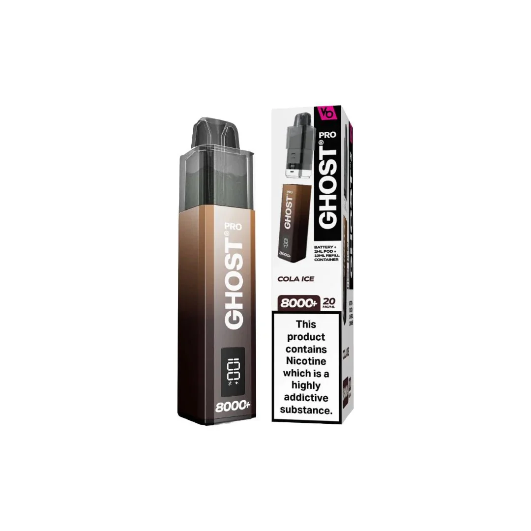 20mg Ghost Pro 8000+ By Vapes Bars Prefilled Pod Vape Kit - Image 12