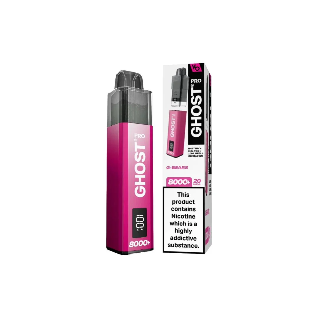 20mg Ghost Pro 8000+ By Vapes Bars Prefilled Pod Vape Kit - Image 15
