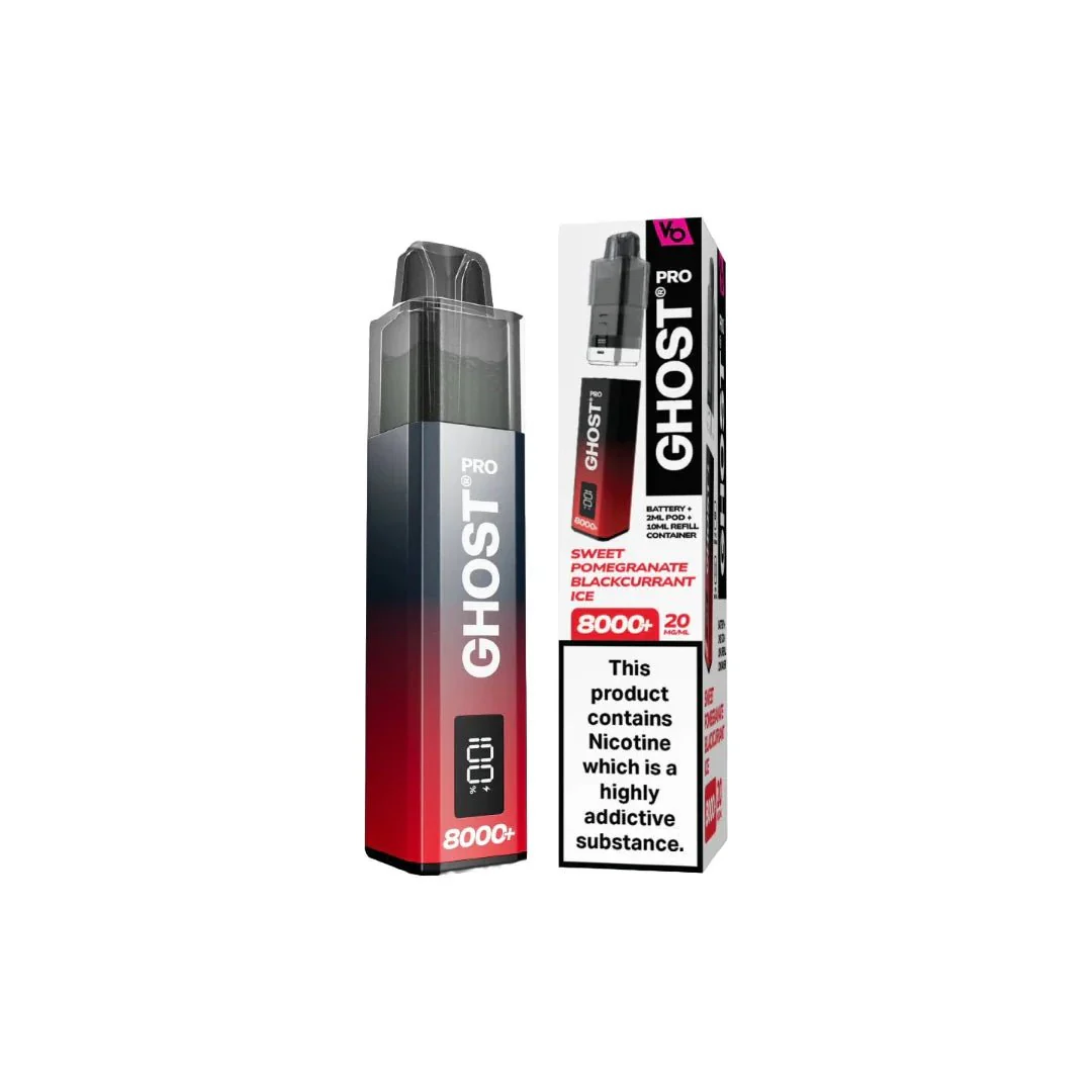 20mg Ghost Pro 8000+ By Vapes Bars Prefilled Pod Vape Kit - Image 26