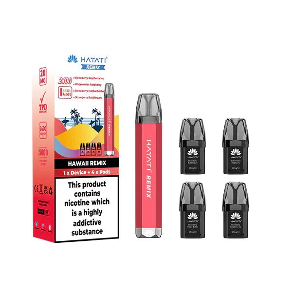 20mg Hayati Remix 4in1 2400 Pod Kit 2400 Puffs - Image 5