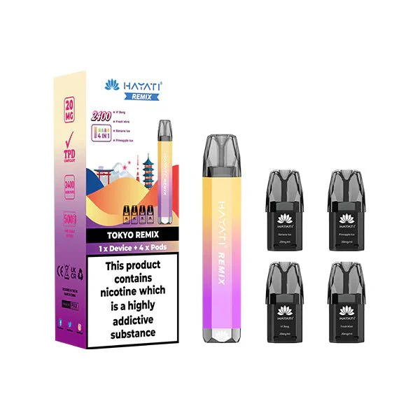 20mg Hayati Remix 4in1 2400 Pod Kit 2400 Puffs - Image 9