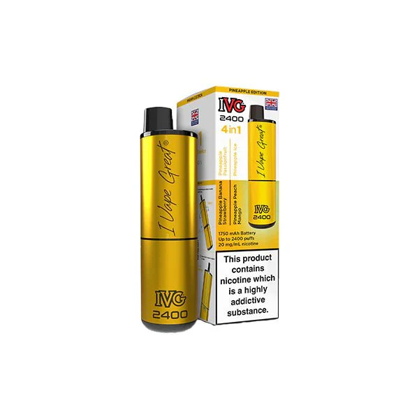 20mg IVG 2400 4 in 1 Multi Edition Rechargeable Pod Vape Kit 2400 Puffs - Image 19