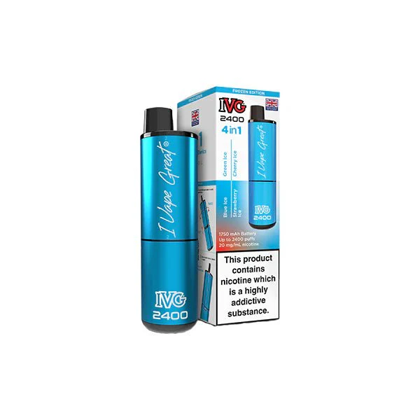 20mg IVG 2400 4 in 1 Multi Edition Rechargeable Pod Vape Kit 2400 Puffs - Image 23