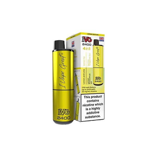20mg IVG 2400 4 in 1 Multi Edition Rechargeable Pod Vape Kit 2400 Puffs - Image 24