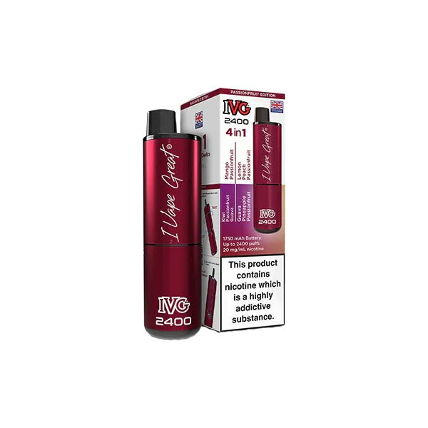 20mg IVG 2400 4 in 1 Multi Edition Rechargeable Pod Vape Kit 2400 Puffs - Image 29