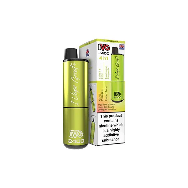 20mg IVG 2400 4 in 1 Multi Edition Rechargeable Pod Vape Kit 2400 Puffs - Image 30