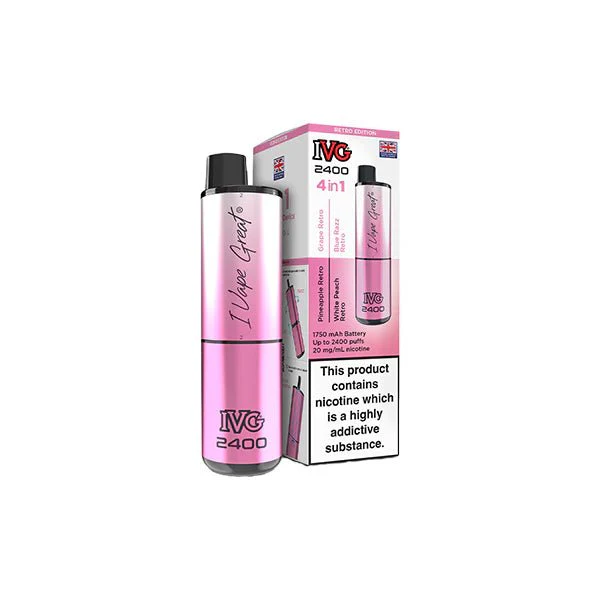20mg IVG 2400 4 in 1 Multi Edition Rechargeable Pod Vape Kit 2400 Puffs - Image 4