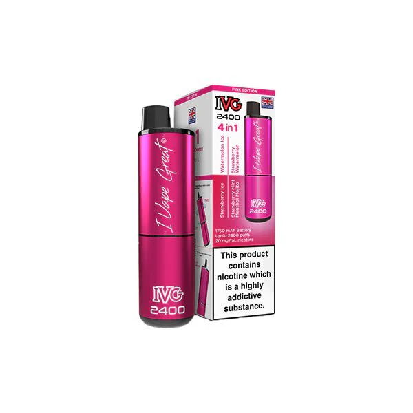 20mg IVG 2400 4 in 1 Multi Edition Rechargeable Pod Vape Kit 2400 Puffs - Image 7