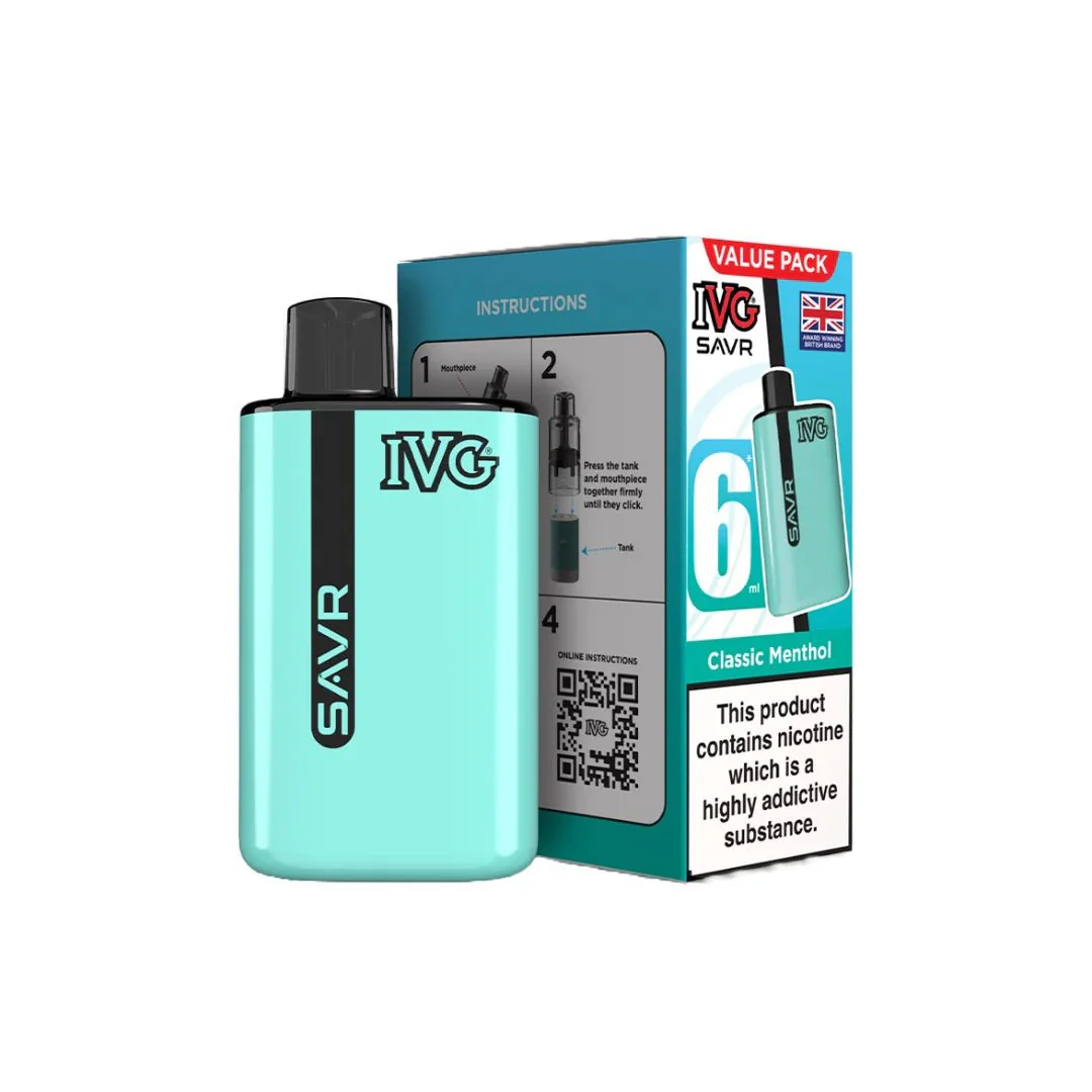 20mg IVG SAVR Prefilled Pod Vape Kit 3000 Puffs - Image 11