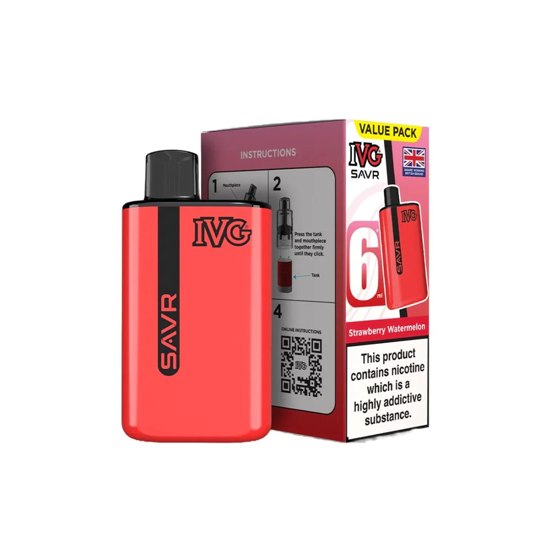 20mg IVG SAVR Prefilled Pod Vape Kit 3000 Puffs - Image 29