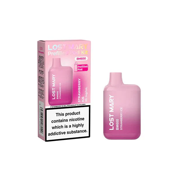 20mg Lost Mary BM600 Prefilled Pod Vape Kit 600 Puffs - - Image 13