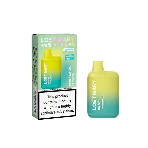 20mg Lost Mary BM600 Prefilled Pod Vape Kit 600 Puffs - - Image 16