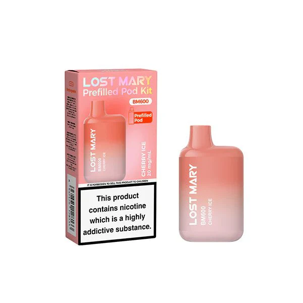 20mg Lost Mary BM600 Prefilled Pod Vape Kit 600 Puffs - - Image 5