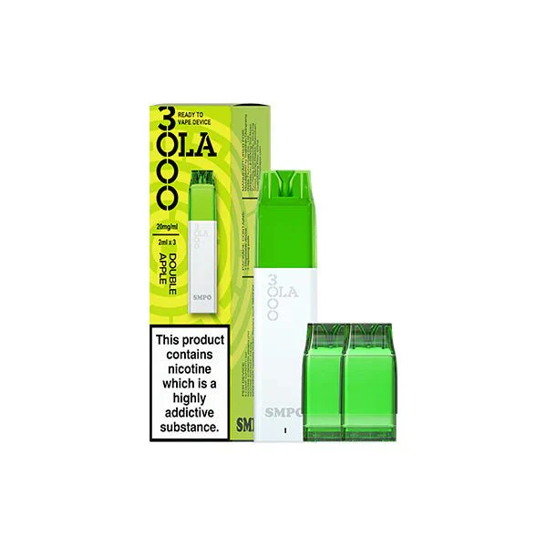 20mg SMPO Ola 3000 Prefilled Pod Vape Kit - 2ml (Pack of 3) - Image 4