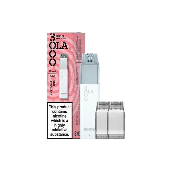 20mg SMPO Ola 3000 Prefilled Pod Vape Kit - 2ml (Pack of 3) - Image 9