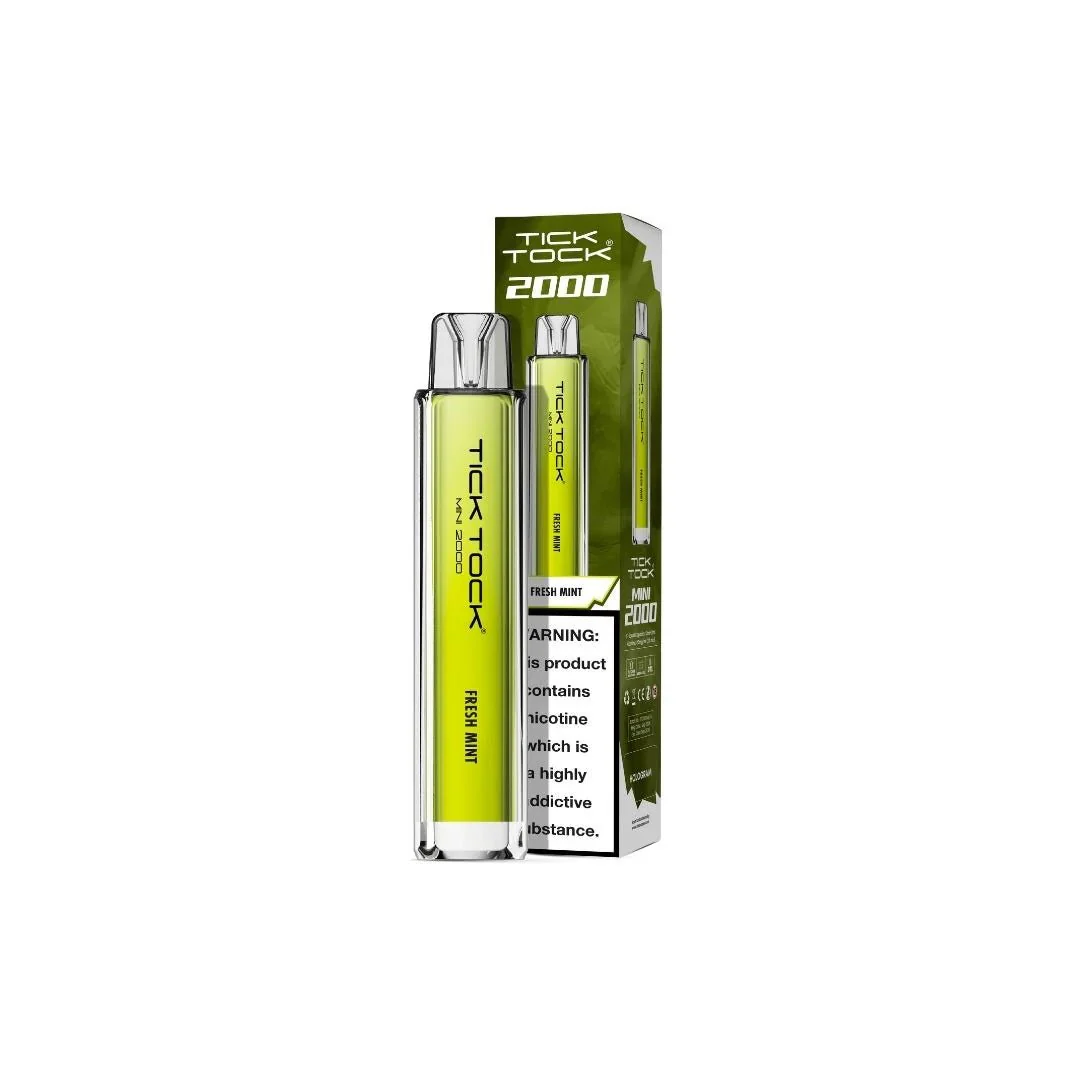 20mg Tick Tock Mini 2000 Prefilled Pod Kit 2000 Puffs - Image 14