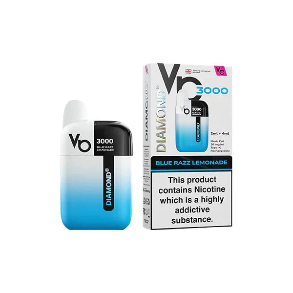 20mg Vapes Bar Diamond 3000 Pod Vape Kit 3000 Puffs - Image 3