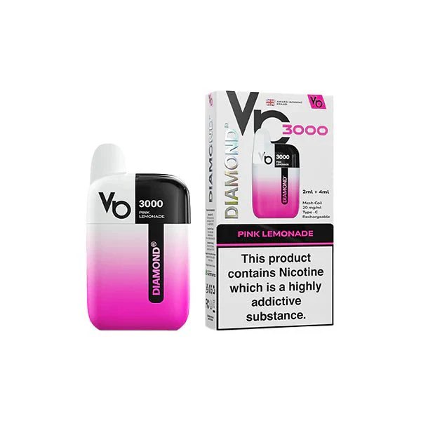 20mg Vapes Bar Diamond 3000 Pod Vape Kit 3000 Puffs - Image 6