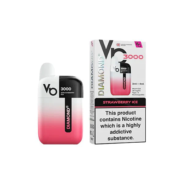 20mg Vapes Bar Diamond 3000 Pod Vape Kit 3000 Puffs - Image 7