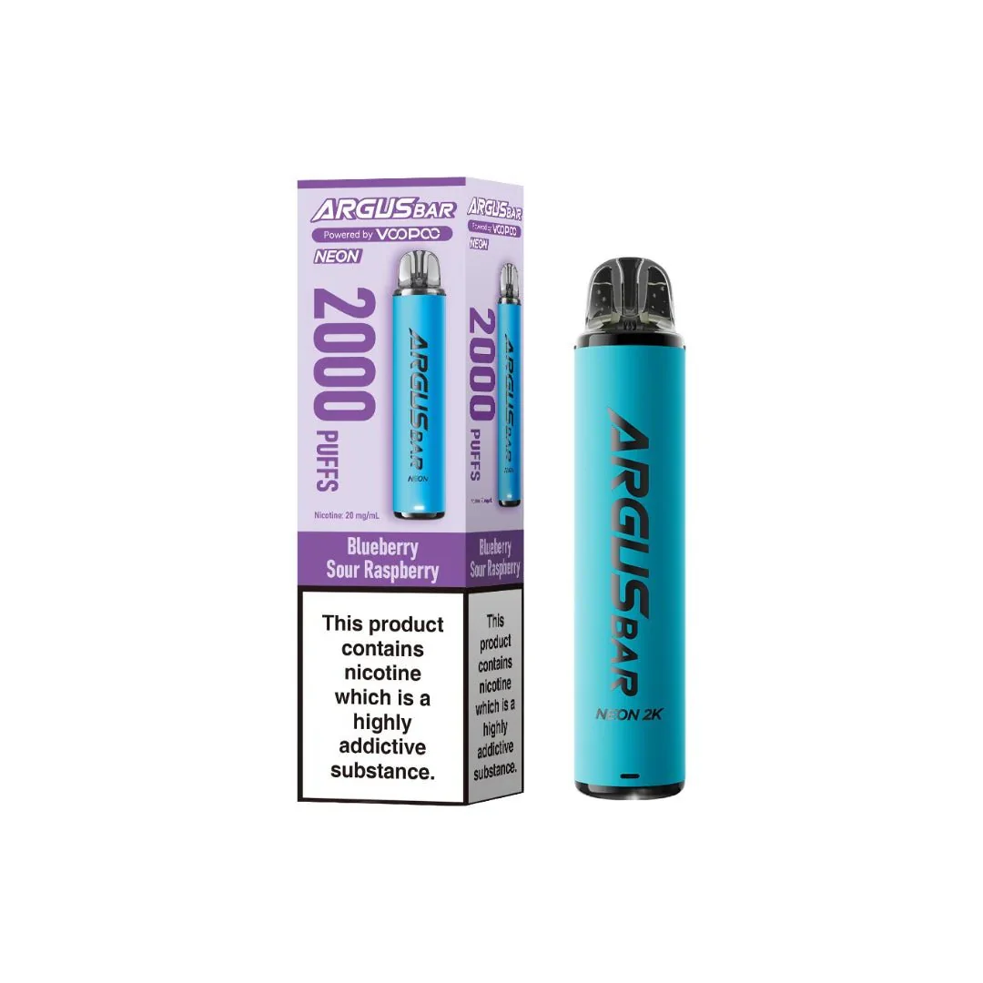 20mg Voopoo Argus Bar Neon 2K Prefilled Pod Vape Kit - Image 3