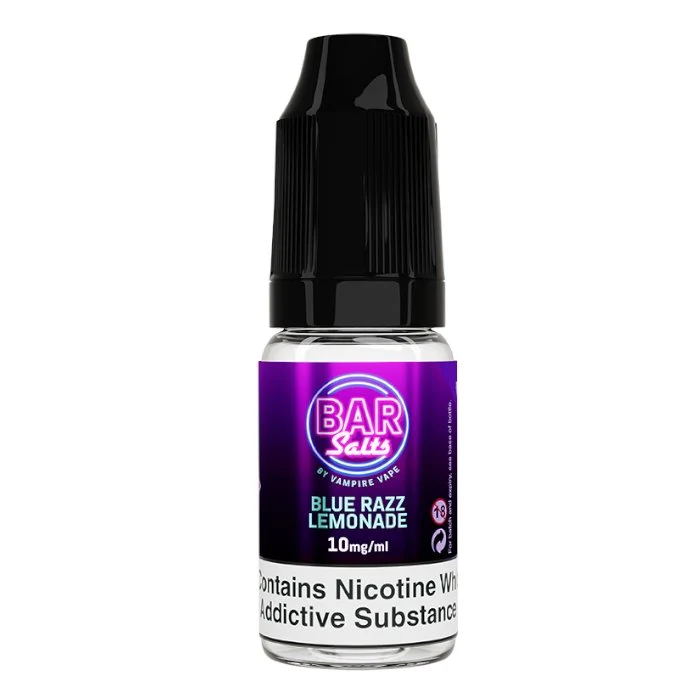 Blue Razz Lemonade 10ml E-Liquid by Vampire Vape Bar Salts