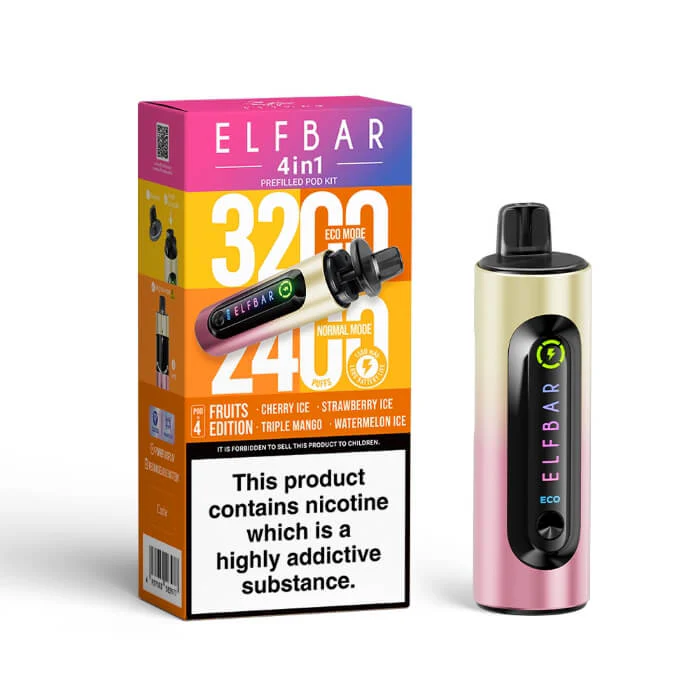 ELFBAR 4-in-1 Prefilled Kit - 3200 Puffs - Image 5