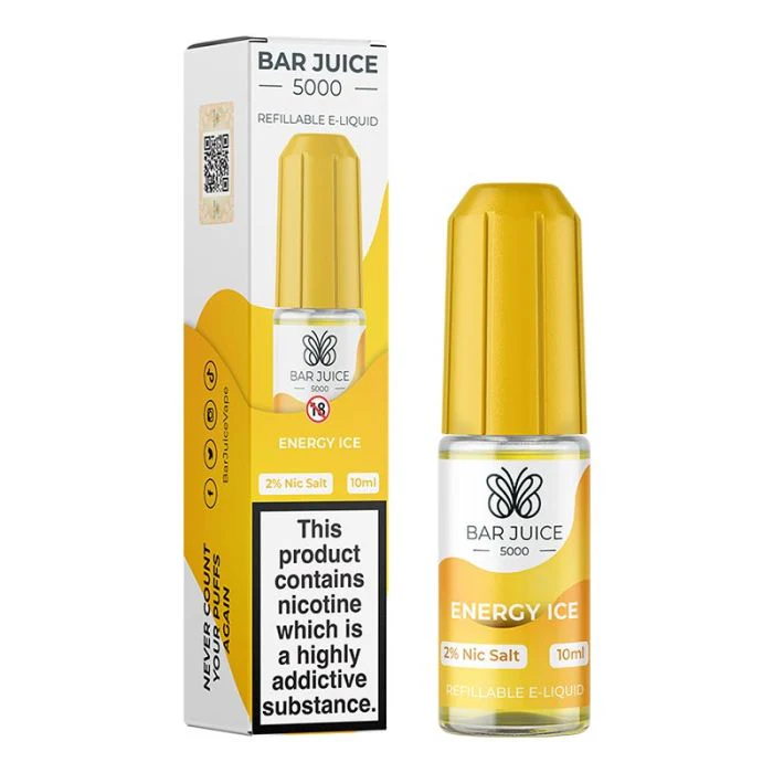 Energy Ice 10ml Nic Salt E-Liquid by Bar Juice 5000