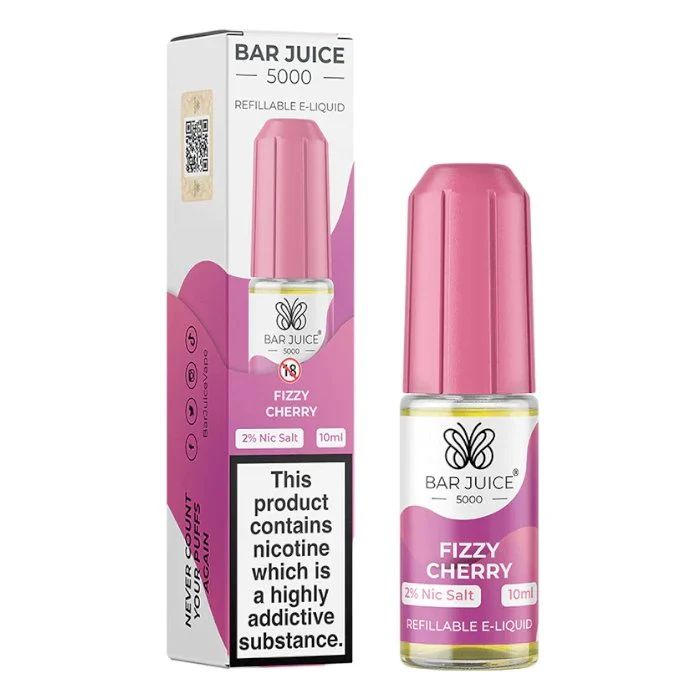 Fizzy Cherry 10ml Nic Salt E-Liquid by Bar Juice 5000
