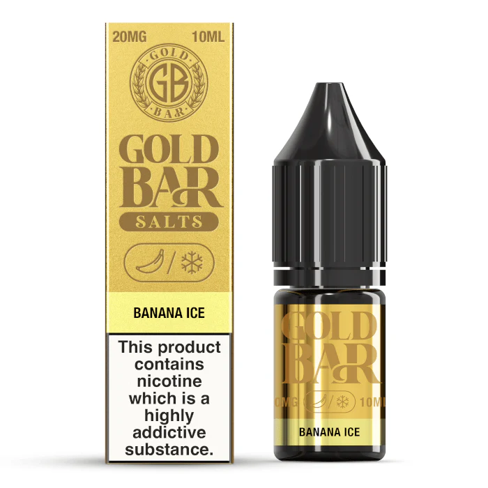 Gold Bar Nic Salt - Banana Ice - 10ml