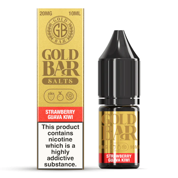 Gold Bar Nic Salt - Strawberry Guava Kiwi - 10ml