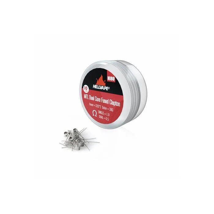 Hellvape Premade Coils Ni80 Fused Clapton Dual Core 10PK