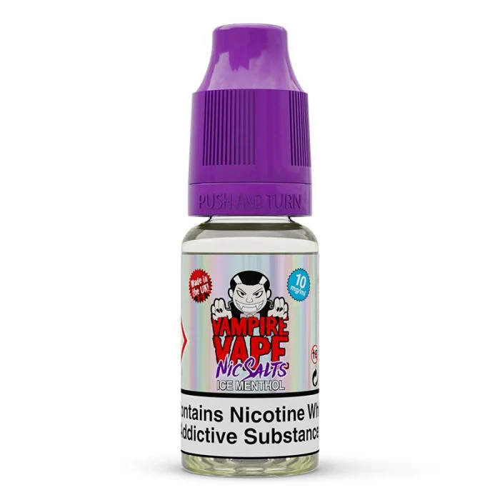 Ice Menthol 10ml Nic Salt E-Liquid by Vampire Vape