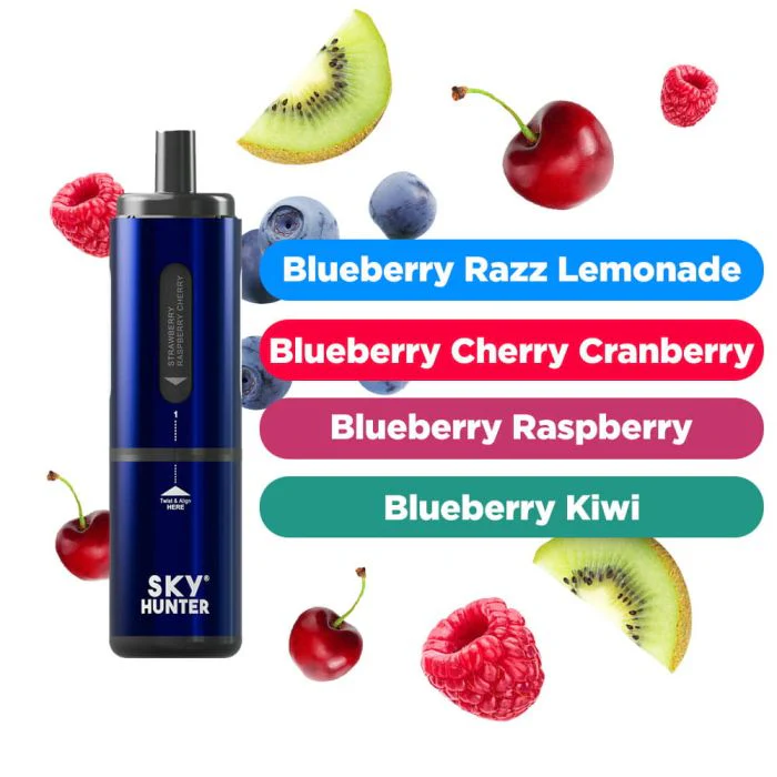 Sky Hunter 2600 Twist Slim Pod Vapes (Box of 10) 5 Colours - Image 3
