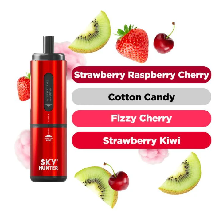 Sky Hunter 2600 Twist Slim Pod Vapes (Box of 10) 5 Colours - Image 5