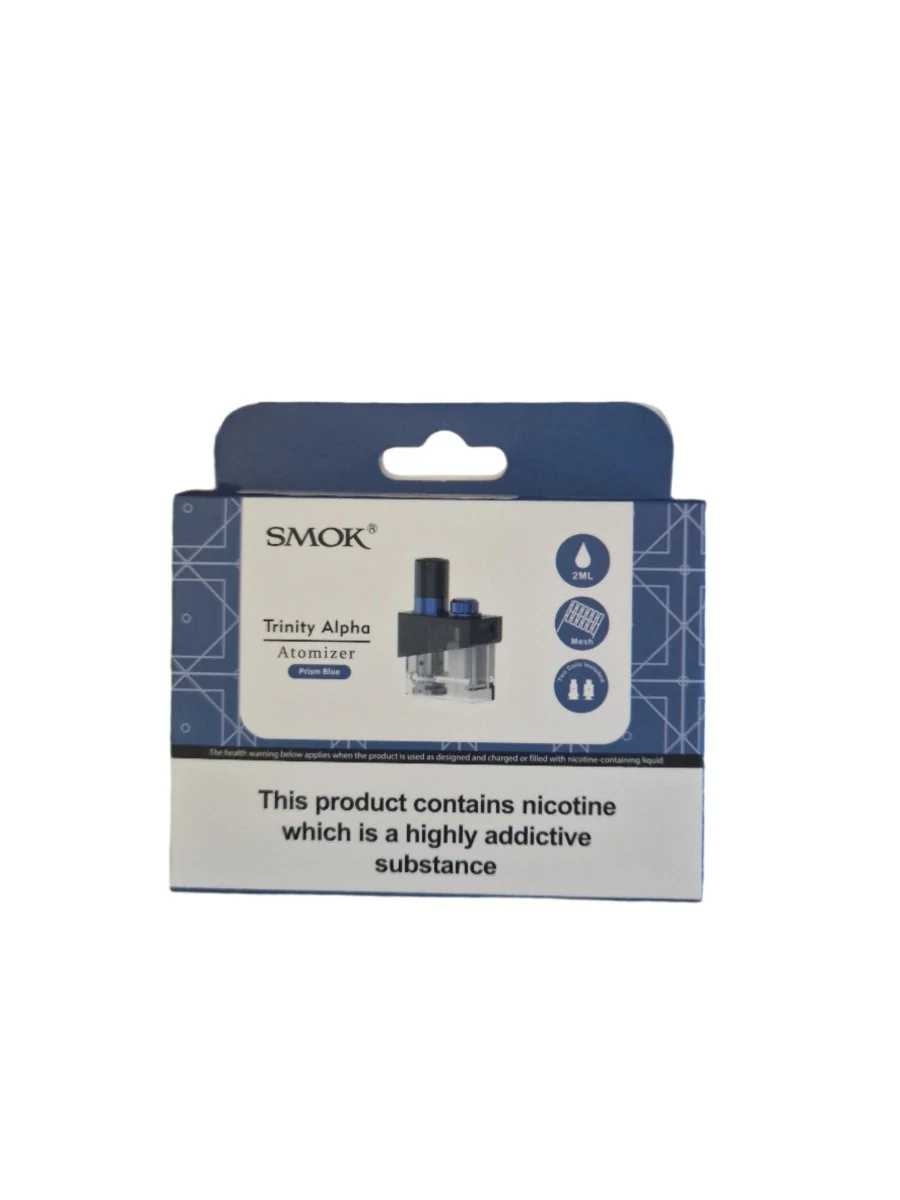 Smok Trinity Alpha Atomizer - Prism Blue - 2ml - 0.8 ohm - 1 Pack - Clearance