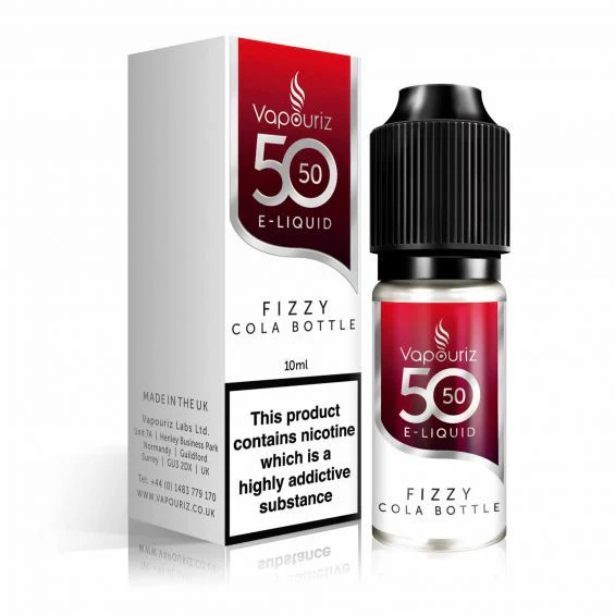 Vapouriz 50/50 E-Liquid - Fizzy Cola - 10ml