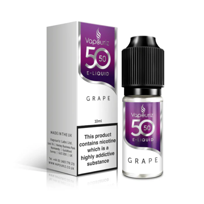 Vapouriz 50/50 E-Liquid - Grape - 10ml