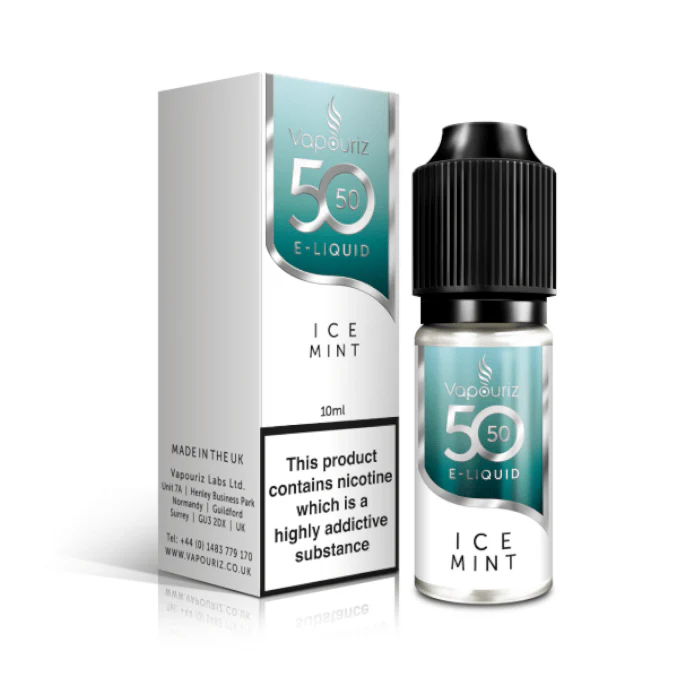 Vapouriz 50/50 E-Liquid - Ice Mint - 10ml