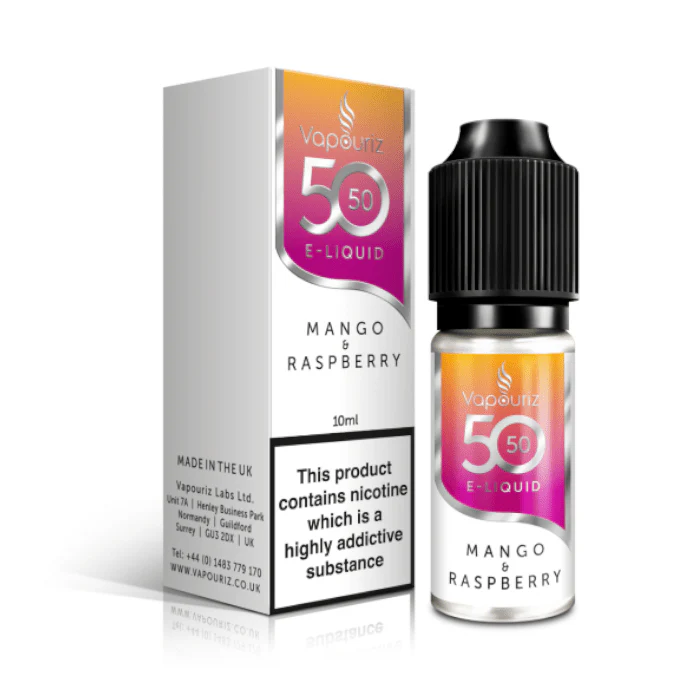 Vapouriz 50/50 E-Liquid - Mango & Raspberry - 10ml