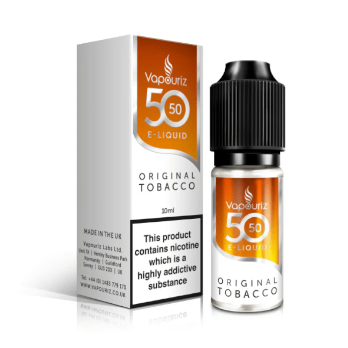 Vapouriz 50/50 E-Liquid - Original Tobacco - 10ml