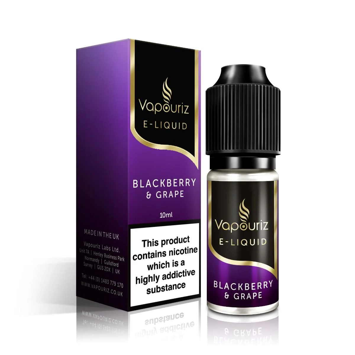 Vapouriz E-Liquid - Blackberry & Grape - 10ml