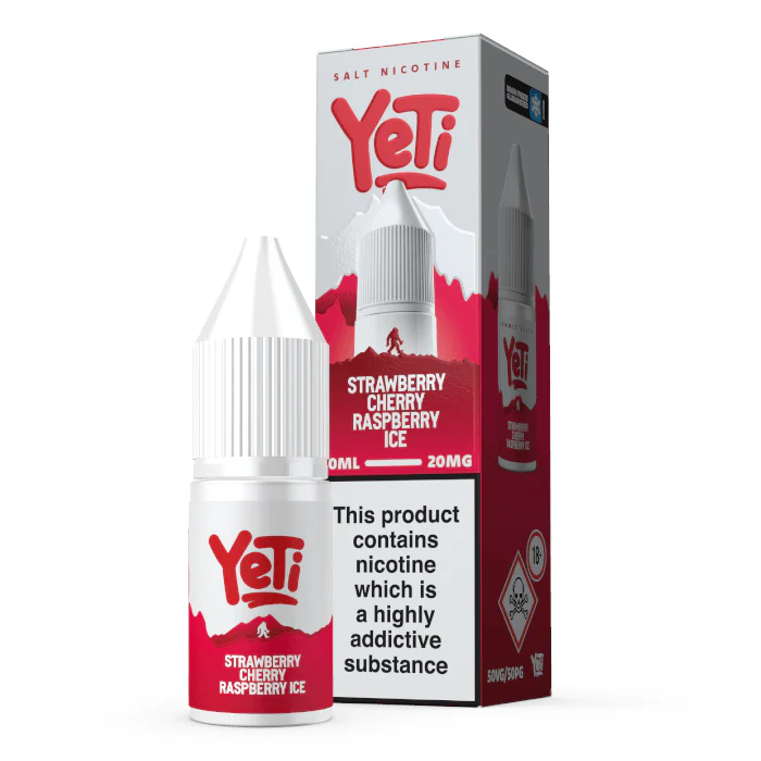 Yeti Summit Series Nic Salt - Strawberry Raspberry Cherry Ice - 10ml